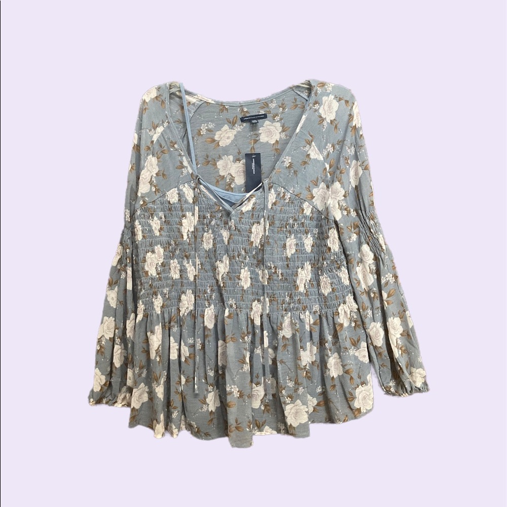 American Eagle Floral Shirt XL